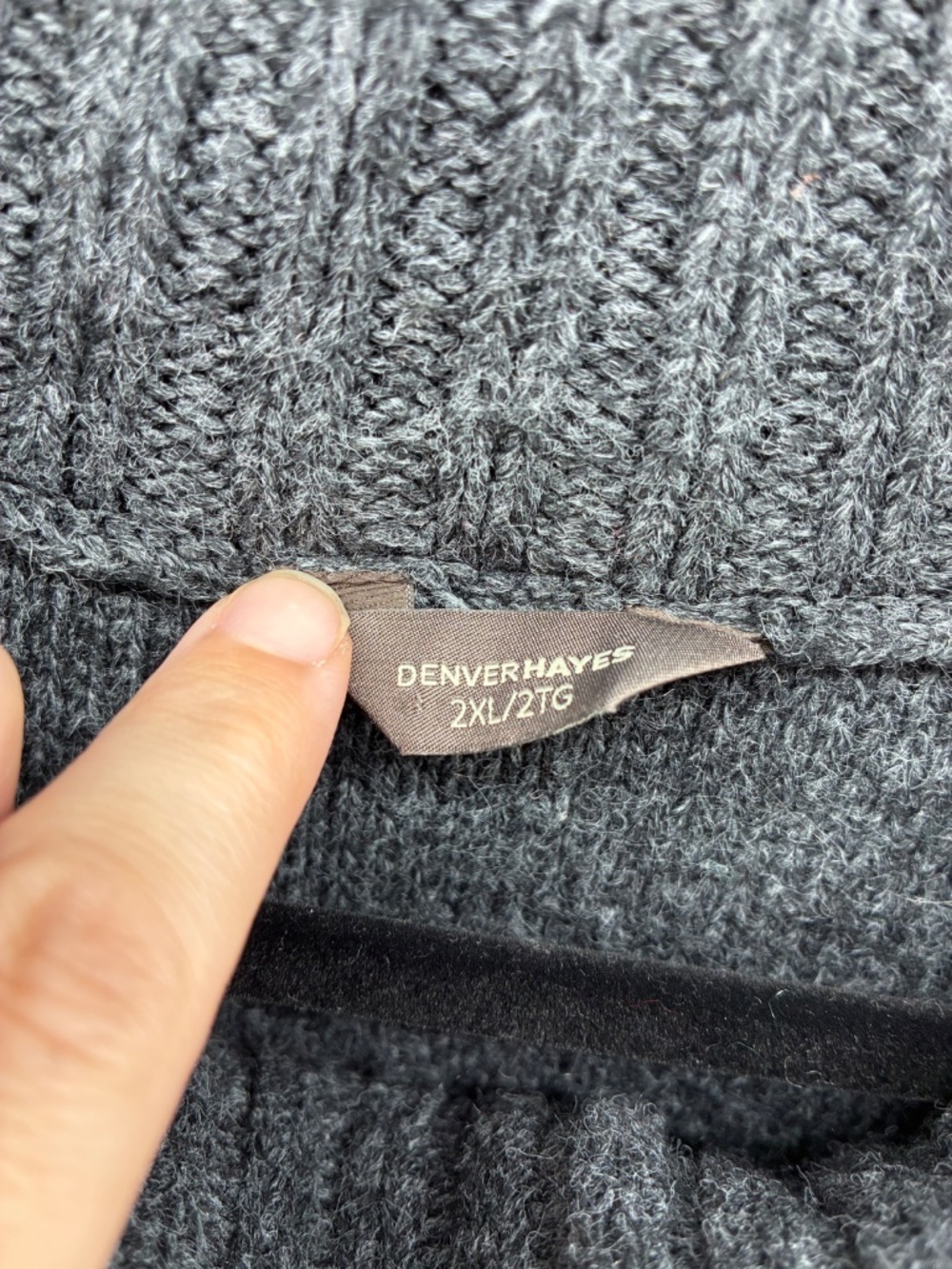 MASSIVE $10 SALE Women's Gray Cable Knit Cowl Neck 3/4 Open Sleeve Sweater - Picture 3 of 8